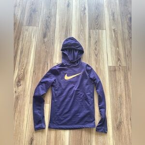 Nike girls pro hyper warm pullover hoodie size XL